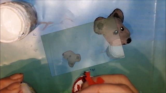 МК ватная игрушка Мышка в варежке часть 2 смотреть онлайн