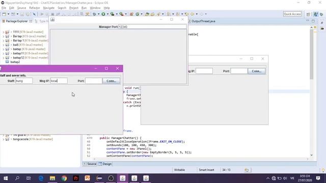 Java Nâng Cao_Phần mềm chat Client Server смотреть онлайн