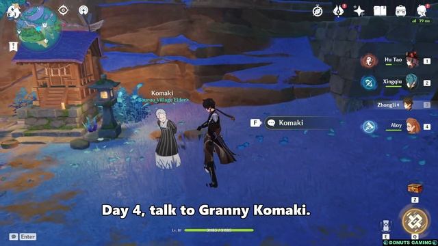 Granny Komaki | DAY 3 | DAY 4 | DAY 5 | As You Wish Achievement | 5 SECRET CHESTS【Genshin Impact】 смотреть онлайн