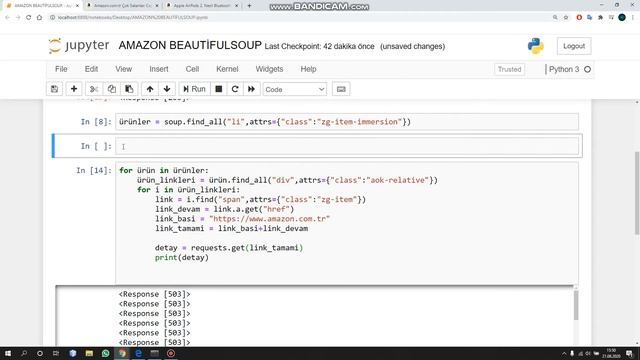 Python BeautifulSoup Dersleri - 1 (Amazon) смотреть онлайн