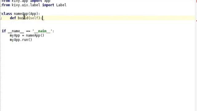 A Kivy app with a label that says "Hello World!" смотреть онлайн