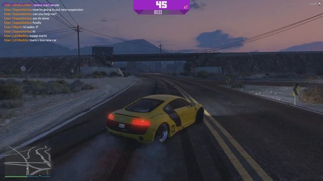 Audi R8 liberty walk - GTA V - DRIFTING - FiveM смотреть онлайн