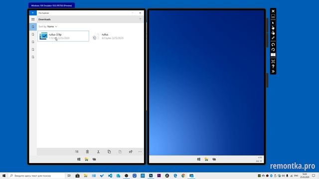 Запуск Windows 10X в эмуляторе от Майкрософт смотреть онлайн