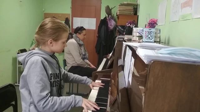 Ю. Полунин Концертино a-moll для ф-но с оркестром переложение для 2-х фортепиано смотреть онлайн