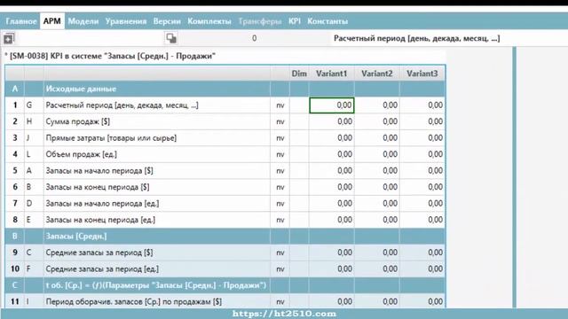 KPI в системе (Запасы-продажи) смотреть онлайн
