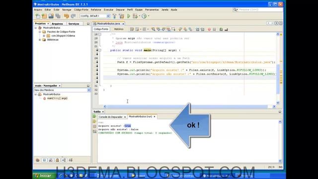 Mostrando atributos de arquivos com java.nio смотреть онлайн