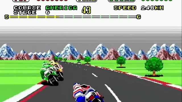 Super Hang-On (Sega Mega Drive / Sega Genesis) - (America | Senior Course - 14 Stages | Part 1 of 2 смотреть онлайн