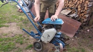 Запуск мотокультиватора "Крот".