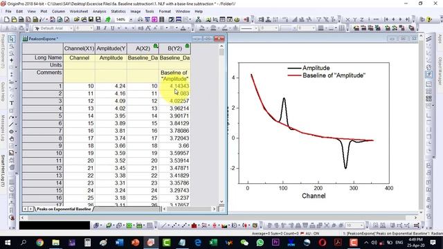How to subtract baseline in origin смотреть онлайн