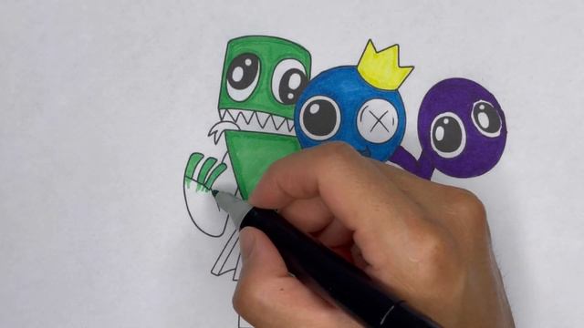 RAINBOW friends Roblox coloring page. /MY COLORING #coloring #art #rainbow #roblox #mycoloring смотреть онлайн