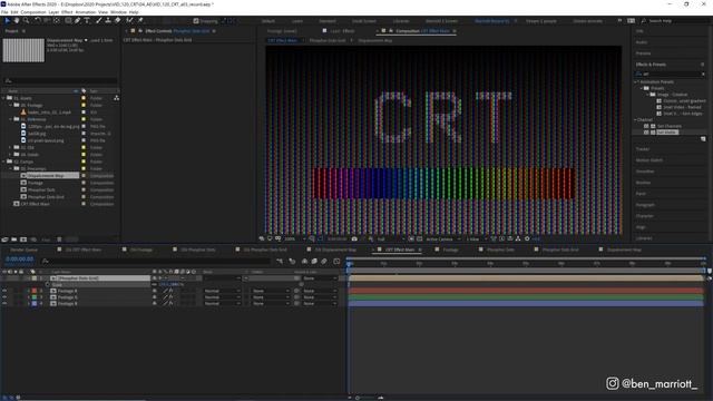 Create a VHS Effect in After Effects | CRT Screen Tutorial смотреть онлайн