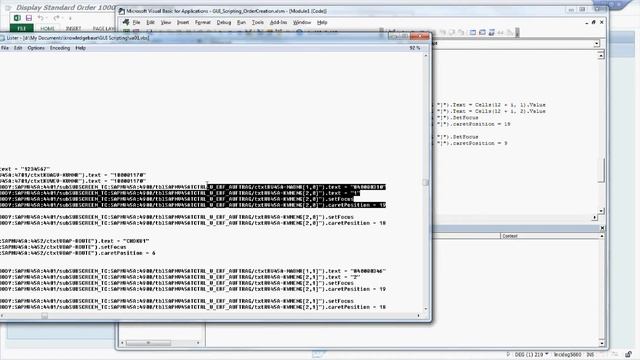 SAP GUI Scripting - Order Creation from Excel смотреть онлайн