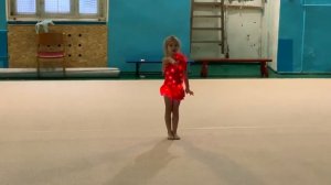 Художественная гимнастика на Новогодней Елке. Выступление Николь Мунтян