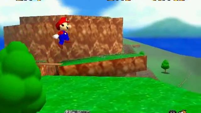 Super Mario 64: Walkthrough (Mario WIngs To The Sky) смотреть онлайн