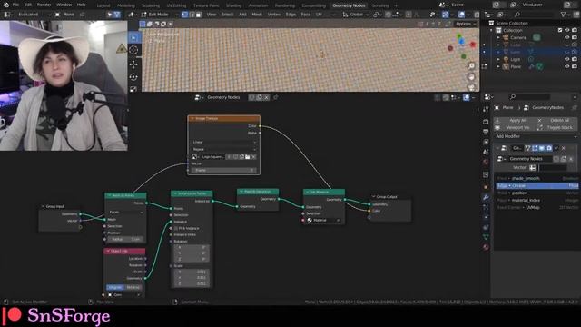 [FB] How to make Gem Art using Geometry Node in less than 10 minute | Blender 3.2 | Bit#022 смотреть онлайн
