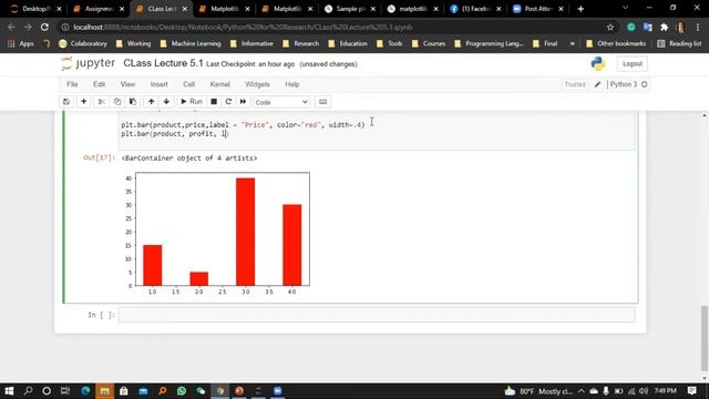 Lecture 5.1: Data Visualization Using Matplotlib (Practical)।। Python for Research смотреть онлайн