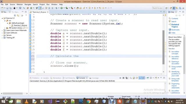 Introduction To Java Programming - Exercise 3 3b смотреть онлайн