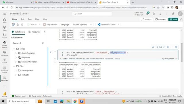 14.Understand about Notebook Basics in Microsoft Fabric || Telugu смотреть онлайн