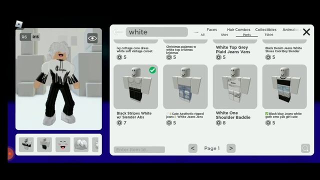 how to make whote slender | roblox |catalog avatar creator смотреть онлайн
