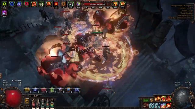 POE 3.21 - Righteous Fire Juggernaut - Simulacrum 29+30 смотреть онлайн