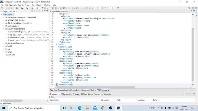 Java EE Tomcat - Tomcat einrichten & erste Anwendung | Java EE Tutorial deutsch смотреть онлайн