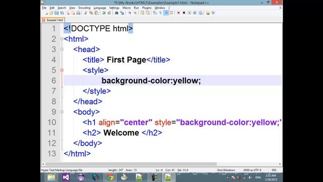 1HTML5) Introduction to HTML5 CSS3 JavaScript with Example смотреть онлайн