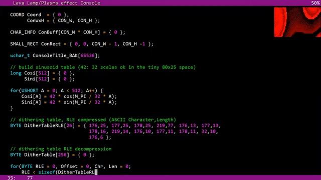 Vintage graphics effect on Windows Console & C++/Windows API смотреть онлайн