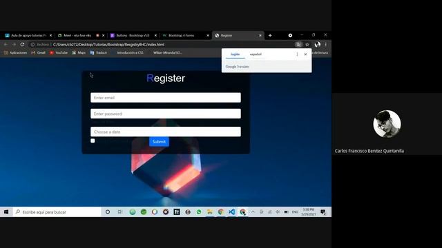 Formulario de Registro con Bootstrap смотреть онлайн