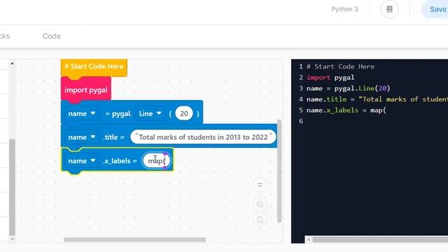 Graphs In python Edublocks смотреть онлайн