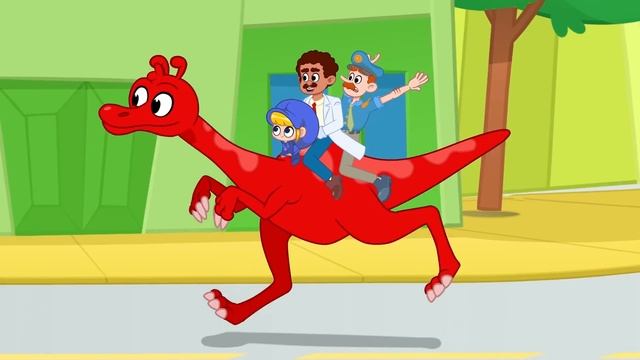 Morphle's Dinosaur Day in the City - T Rex, Triceratops | Cartoons and Kids Videos смотреть онлайн