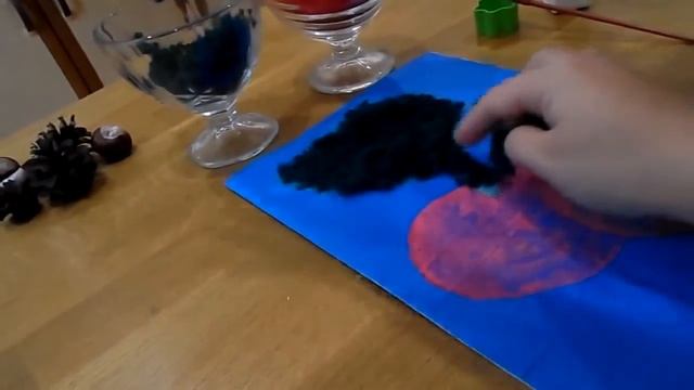 Детская аппликация из ниток. Children Applique - DIY