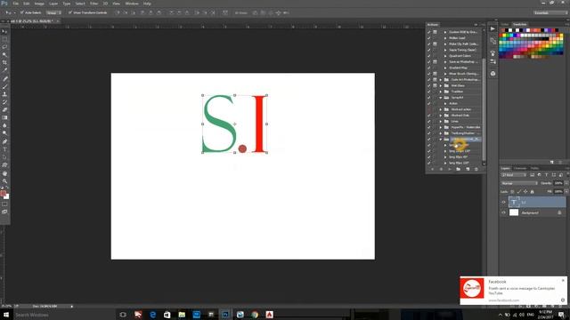 Text long shadow Tutorial in Photoshop Action 45 degree free download part 2 смотреть онлайн
