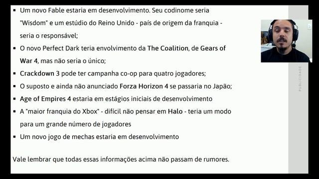 Vaza Lista de Exclusivos para 2018 da Microsoft - Fable, Perfect Dark e Forza Horizon 4 no Japão!!! смотреть онлайн