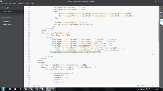 CRUD Dynamic Form For Create & Update in Angular JS смотреть онлайн