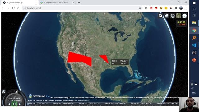 Cesium.js tutorial advanced: drawing polygons dynamically смотреть онлайн
