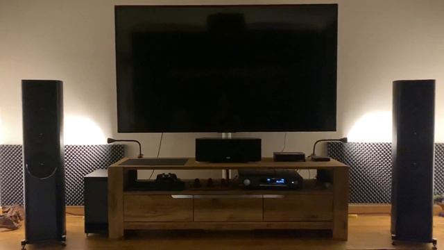 BlueSound node n130+Arcam SA20+Wharfedale evo 4.4 смотреть онлайн