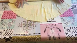 Таджикский лепёшка слоенное тесто !! "фатир"