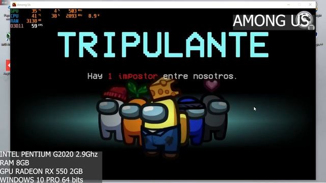 INTEL PENTIUM G2020-GPU RADEON RX550 2GB- RENDIMIENTO EN JUEGOS EXIGENTES A NIVEL GRAFICO y AMONG U смотреть онлайн