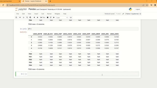 Pandas Data Frame Operations смотреть онлайн