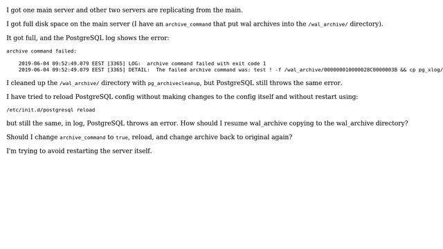 Databases: resuming server replication on PostgreSQL servers смотреть онлайн