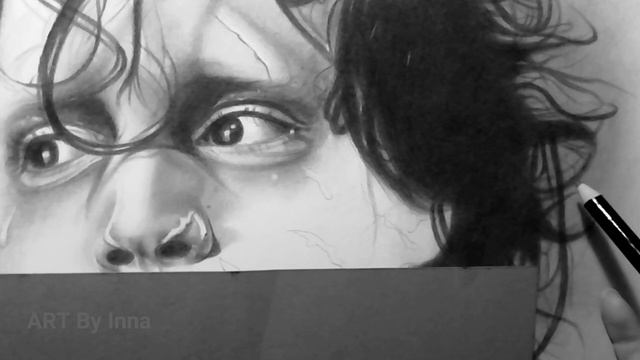 Рисунок Эдвард Руки-Ножницы.Портрет карандашом/Picture Edward Scissorhands.Drawing portrait. смотреть онлайн