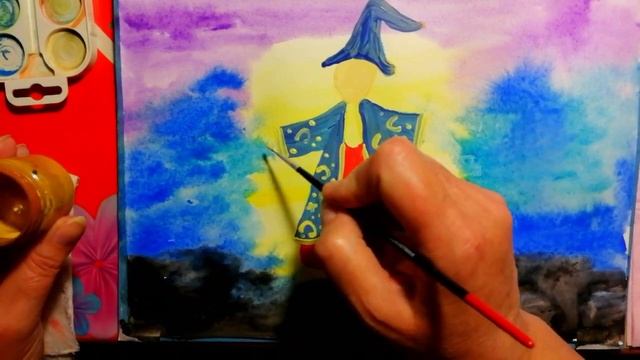 Как нарисовать волшебника. смотреть онлайн