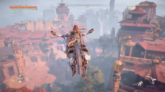 Horizon Zero Dawn - Что Внутри Шпиля? Как бегать по воздуху? Баг смотреть онлайн