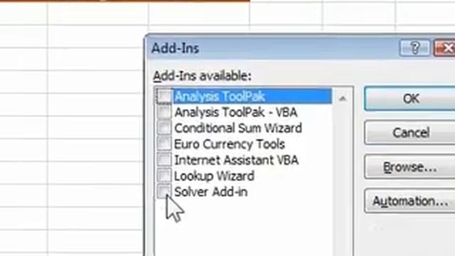 How to load the Solver Add In for Excel смотреть онлайн