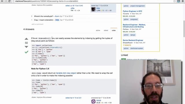 Python OrderedDict Tutorial (and a "Random" Example) смотреть онлайн