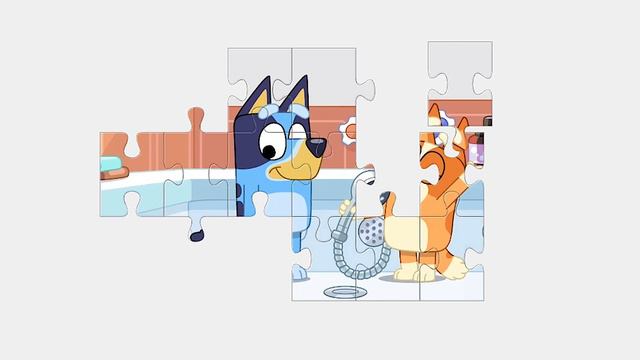 Puzzle Bluey 🎤 Estrella del pop 🚿 Puzzles Para Niños смотреть онлайн