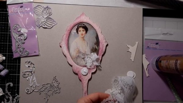 Shabby chic mirror - tutorial  / Мастер-класс / #dies_Fantasy