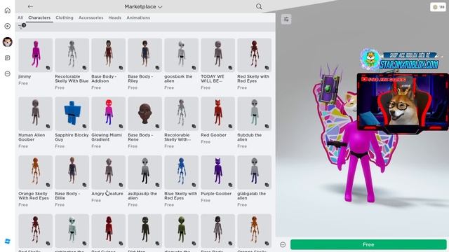 Cách Lấy Toàn Bộ Skin BODY FREE Trong Roblox Cực Dễ - Get 100+ Roblox Free Items | Star Jinx Roblox смотреть онлайн