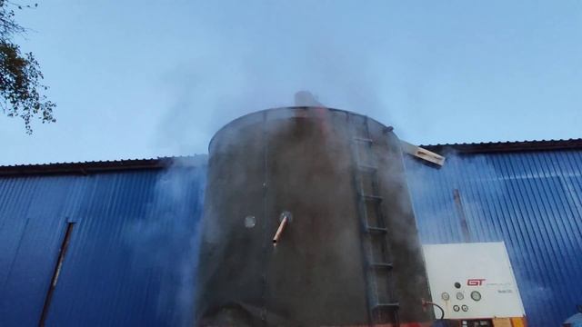 Мобільна зернова сушка 12 тонн. Сушим кукурудзу!!! смотреть онлайн