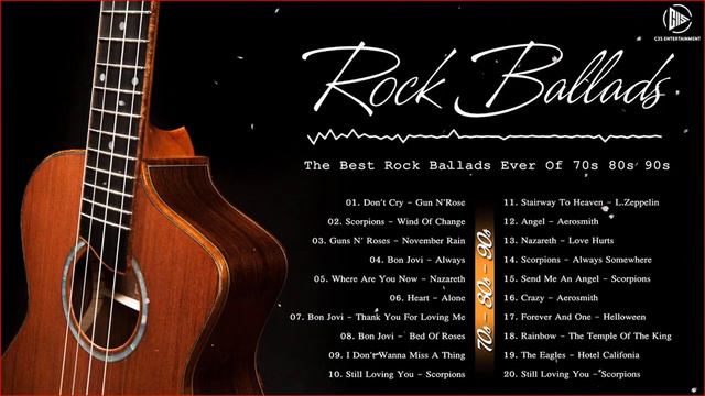 The Best Rock Ballads Ever Of 70s 80s 90s 🧡 Playlist Rock Ballads Collection